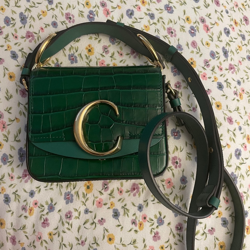 Chloe C bag green